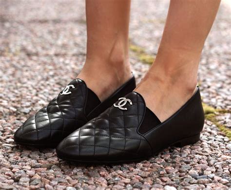 chanel shoes loafers decorated heels|Chanel shoes loafers.